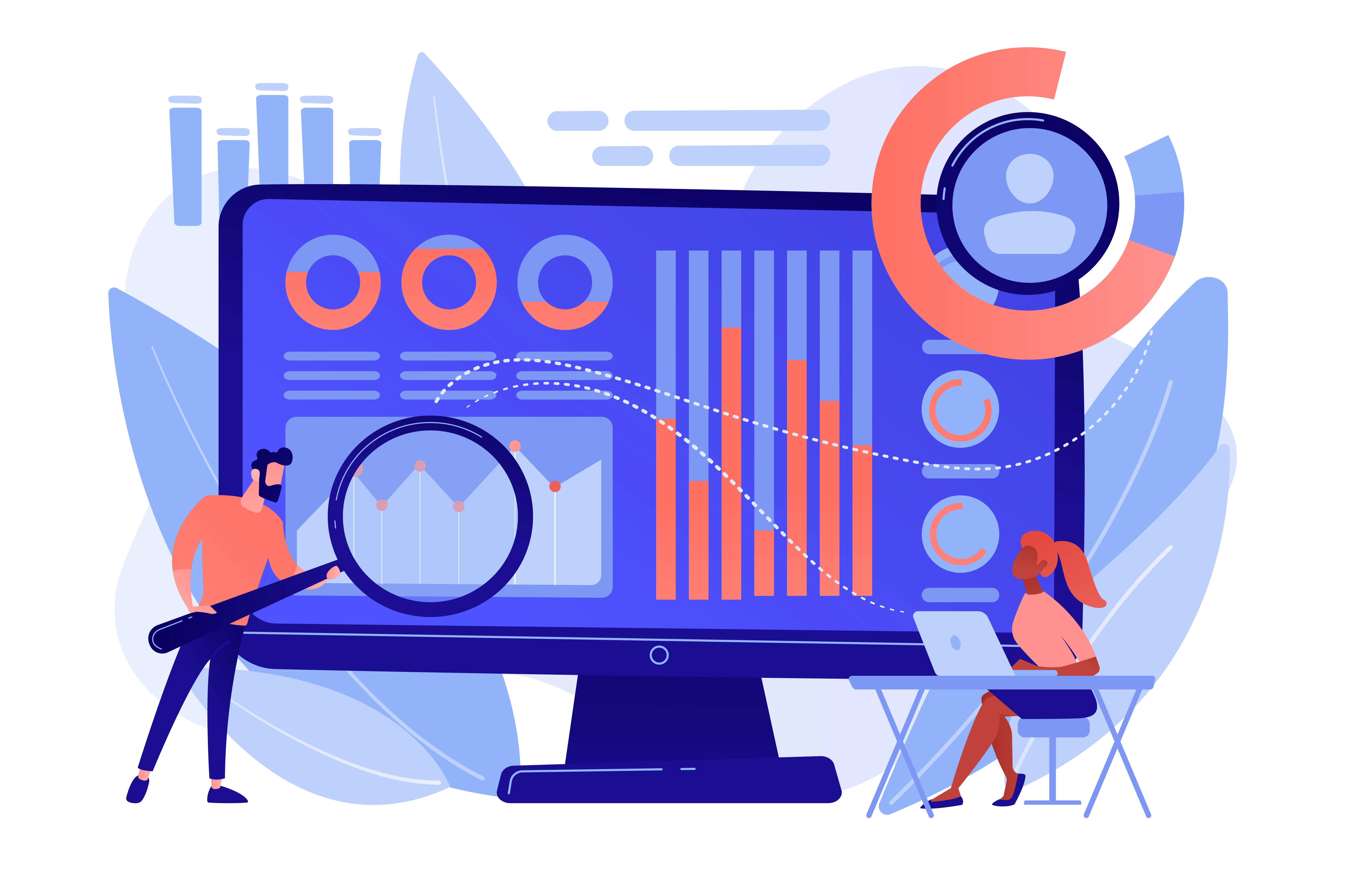 Dashboard de analisis de datos con indicadores de negocio